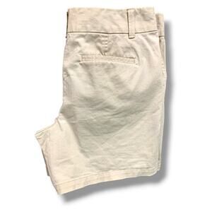 Size 10 Loft Womens Tan The Riviera Short Chino Style 6" Inseam